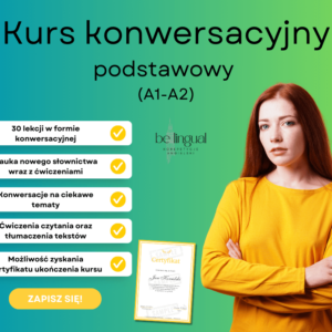 kurs z angielskiego podstawowy a1 a2