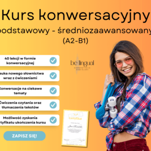 kurs z angielskiego podstawowy średniozaawansowany a2 b1