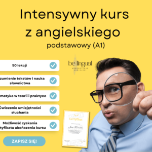 intensywny kurs angielskiego podstawowy a1