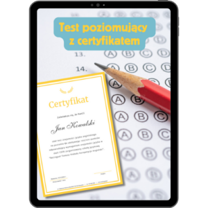 Test poziomujący z angielskiego z certyfikatem